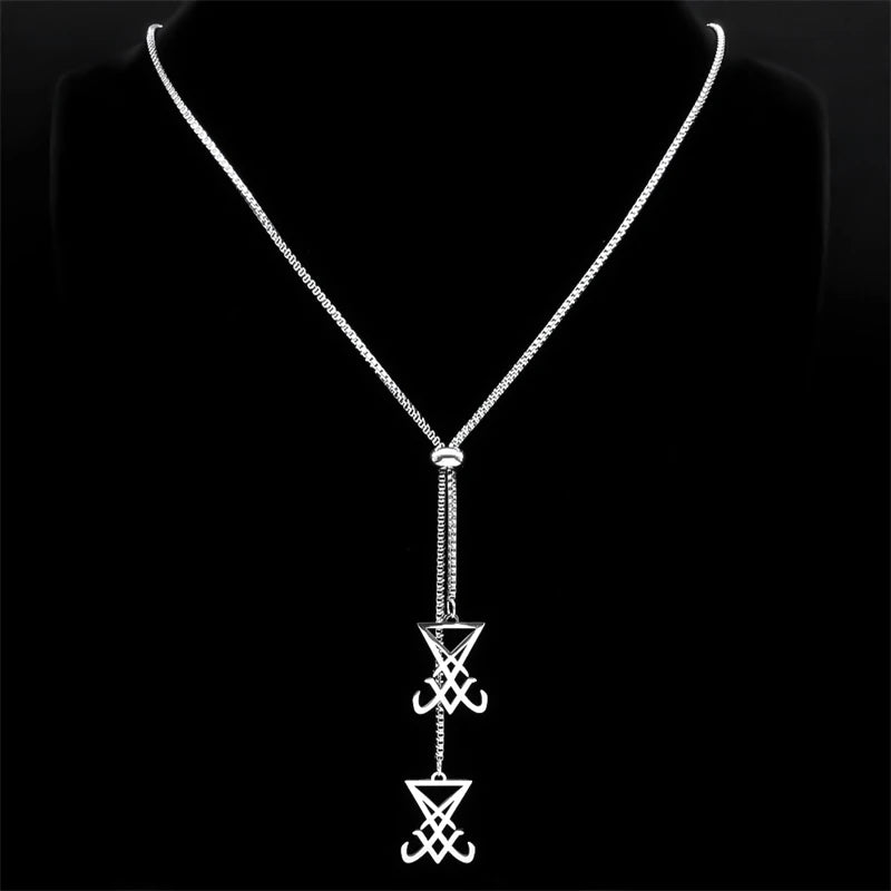 Sigil Lucifer Chain Necklace — Stainless Steel