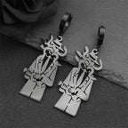 Snake Guitar Steel Earrings Trend Coiled