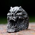 2023 New Gothic Retro Men Skull Ring 316L Stainless Steel Rings For Men Party Punk Biker Jewelry Boyfriend Gifts Male