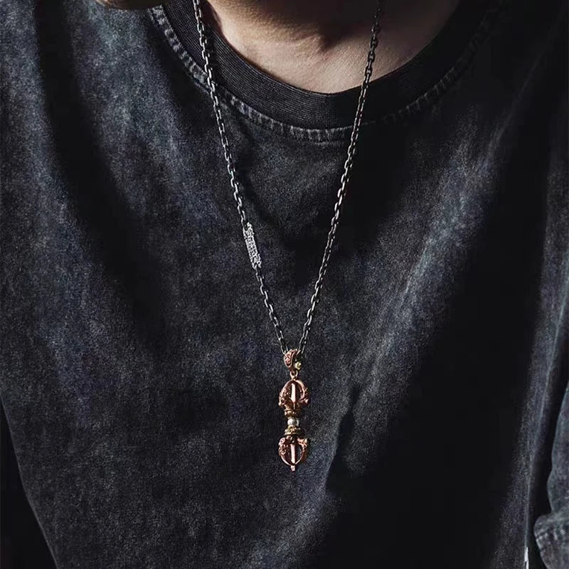 Vajra Pendant Necklace — Stainless Steel