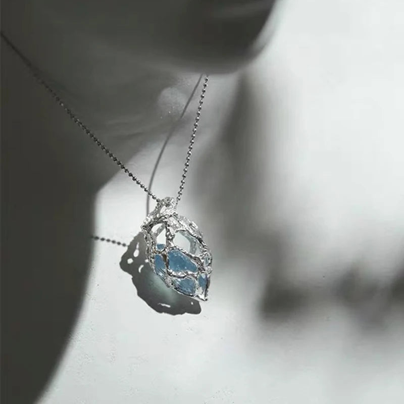 Iced Out Heart Pendant Necklace