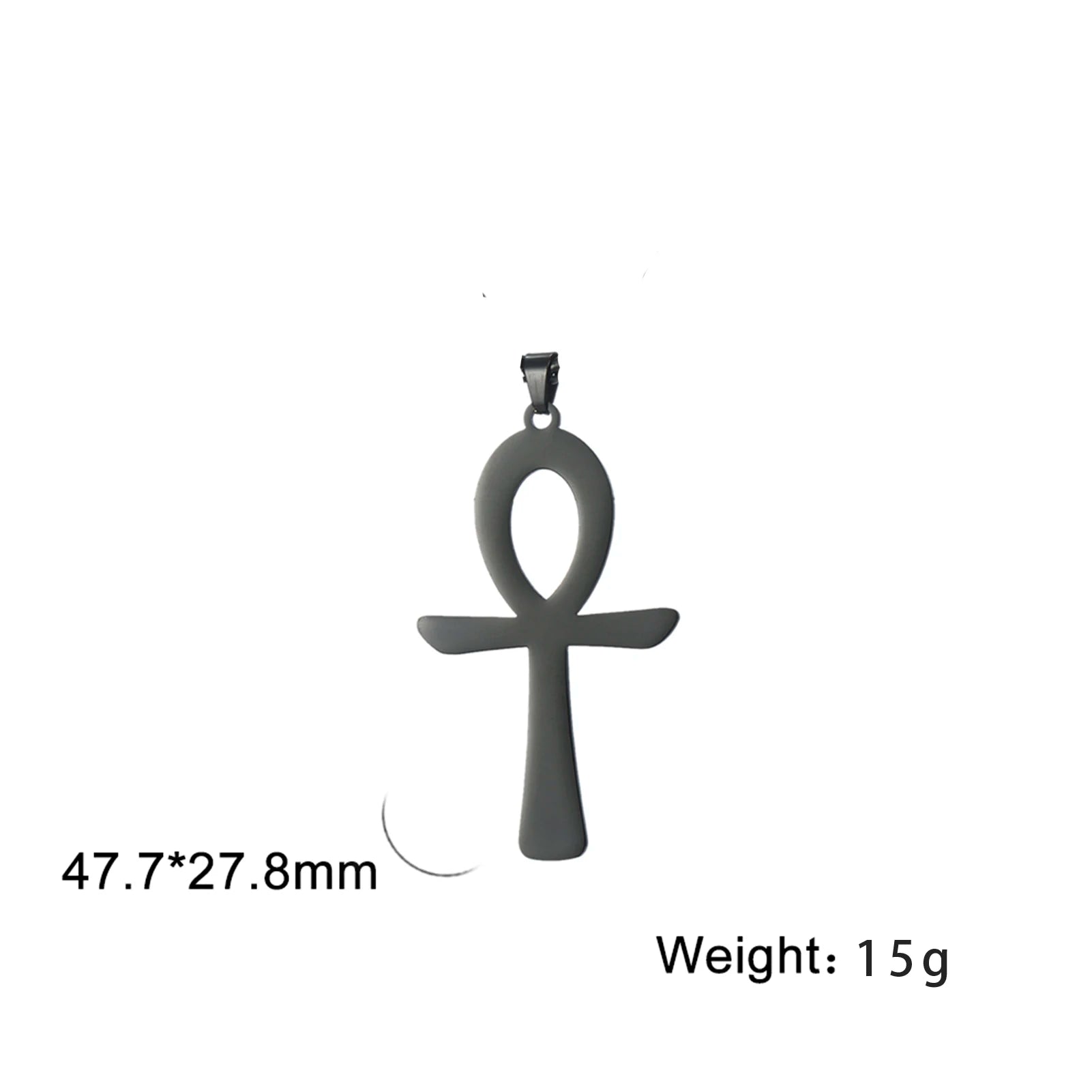LIKGREAT Egyptian Ankh Cross Egypt Eye Pendant for Necklace Earrings Stainless Steel Eye of Horus Charms for Jewelry