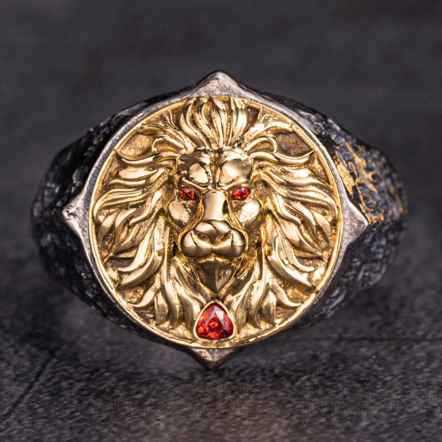 Lion Roar of Glory Silver Ring 925 Ring for men 3D relief frost howl Fashion Jewelry