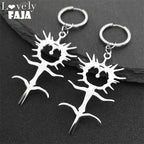 Ghost Silver Earrings Gothic Ghostemane Drop Long