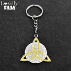 Celtic Two-Tone Chain Gothic Irish Trinity Knot