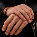 Minimal Mobius Twisted Ring — Stainless Steel