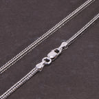 Snake Silver Pendant Necklace 3mm