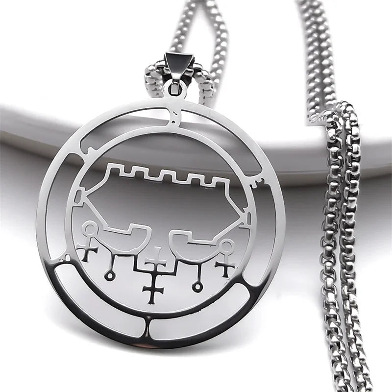 Sigil Lucifer Pendant Necklace — Stainless Steel