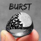 Gravel Texture Ring — Stainless Steel