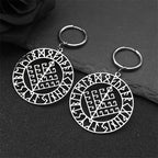 Viking Silver Pendant Wyrd's Web Symbol Drop Hollow