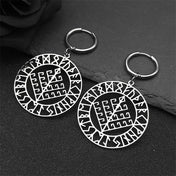Viking Silver Pendant Wyrd's Web Symbol Drop Hollow