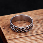 Viking Steel Ring Vintage Celtic Knot 316L Punk