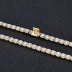 Tennis Chain Necklace Stainless Steel 5MM Cluster