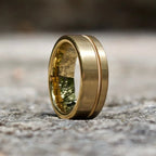 Fashion Black Stainless Steel Rings for Men With Guitar String Inlay Guitarist Ring For Musician Wedding Jewelry Drop