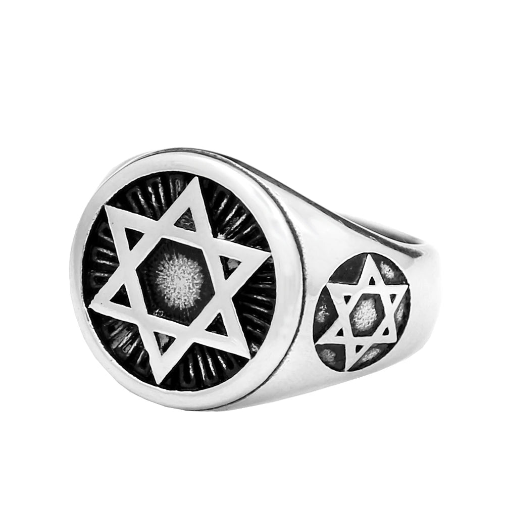 Fashion Punk Vintage Skull Ring Stainless Steel Gothic Biker Ring For Men Women Unique Viking Amulet Jewelry Gift