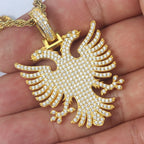 Iced Out Eagle Pendant — 925 Silver