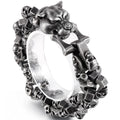 Men's Punk Panther Head Bracelet Gothic 316l Stainless Steel Biker Chain Halloween Skull Wristband Bracelets Jewelry