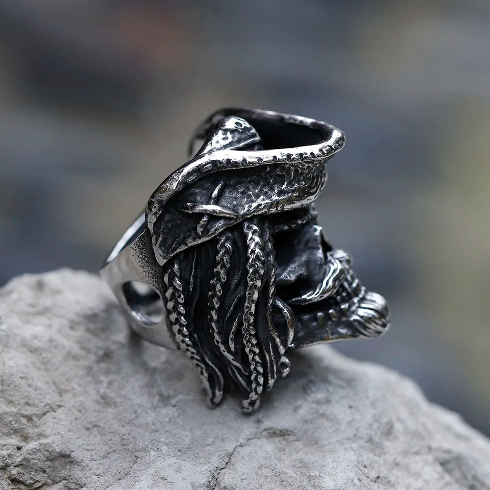 Pirate Captain Vintage Gothic Ring — 316L Stainless Steel