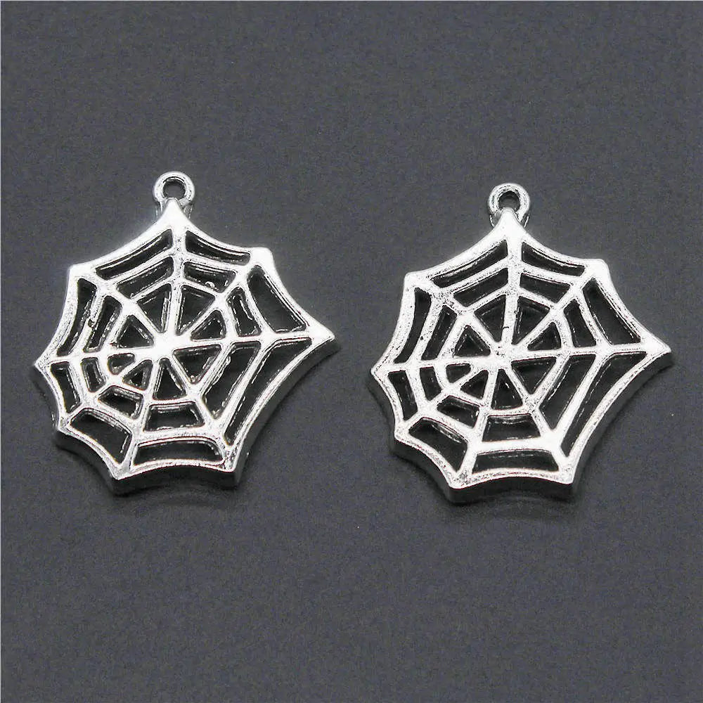 Boho Spider Web Charms Pendant Female Jewelry Bulk Cheapest Items