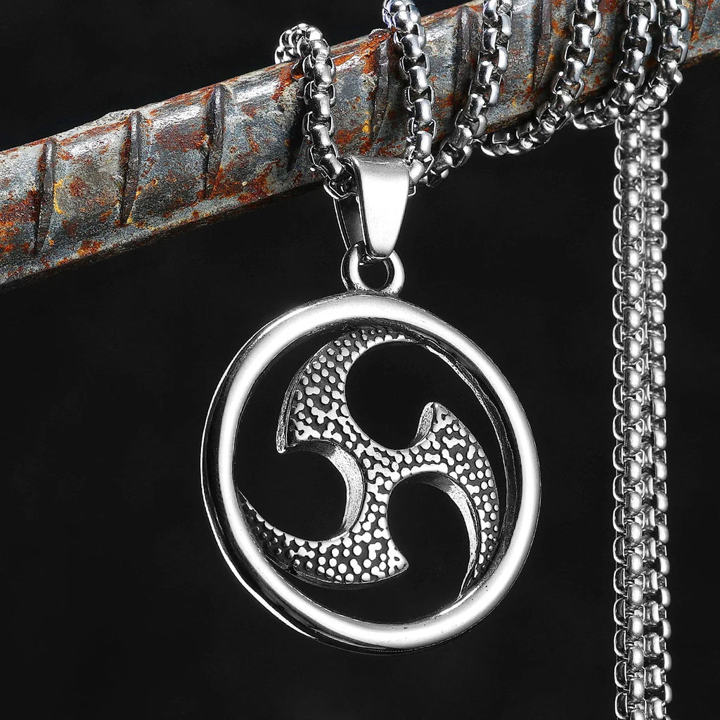 Boomerang Pendant Necklace — Stainless Steel