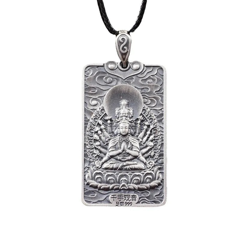Chinese Zodiac Animal Buddha Blessing Pendant Necklace