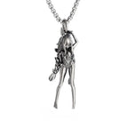 Vintage Punk Inverted Pentagram Satanic Goat Necklace Pendant for Men Unique Pagan Amulet Jewelry