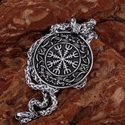 Nordic Helmet of Awe Celtic Knot Pendant — Gold