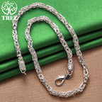 ALITREE 925 Sterling Silver Dragon Keel Chain Necklace For Women Men Engagement Wedding Fashion Jewelry Birthday