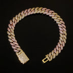 Rose Gold Cuban Chain Necklace Iced Out 10MM