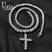 Iced Out Tennis Chain — Cross CZ Stainless Steel