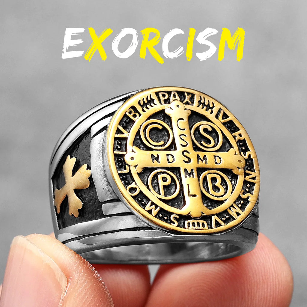 St. Benedict Ring — Stainless Steel