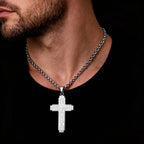 Bible Cross Stainless Steel Pendant Necklace