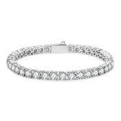 Iced Out Tennis Bracelet 3mm — Silver-Tone