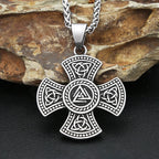 Celtic Cross Knot Pendant — Stainless Steel