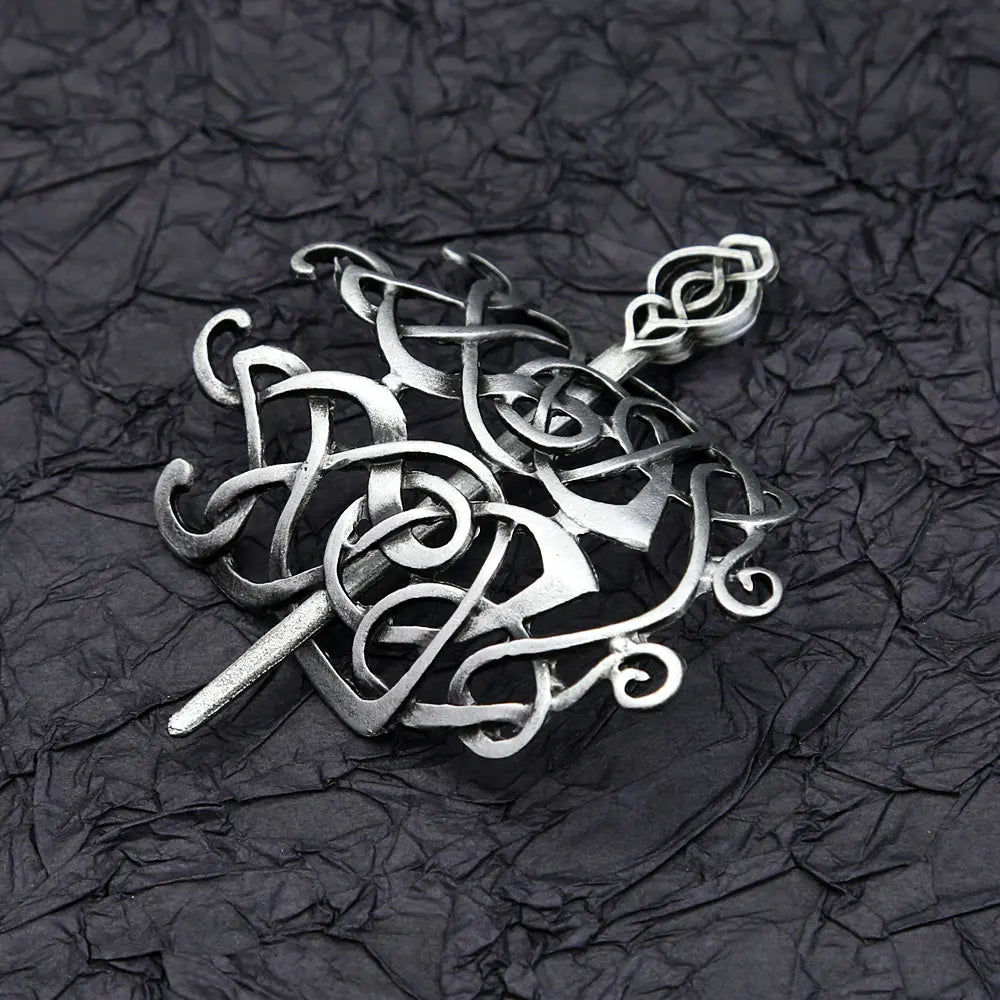 Viking Steel Jewelry Vintage Celtic Knot Hair