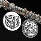 BearTexture Animal Men Necklaces With Pendant Stainless Steel Jewelry for Male Women Punk Hip Hop Accessories Gifts Wholesale