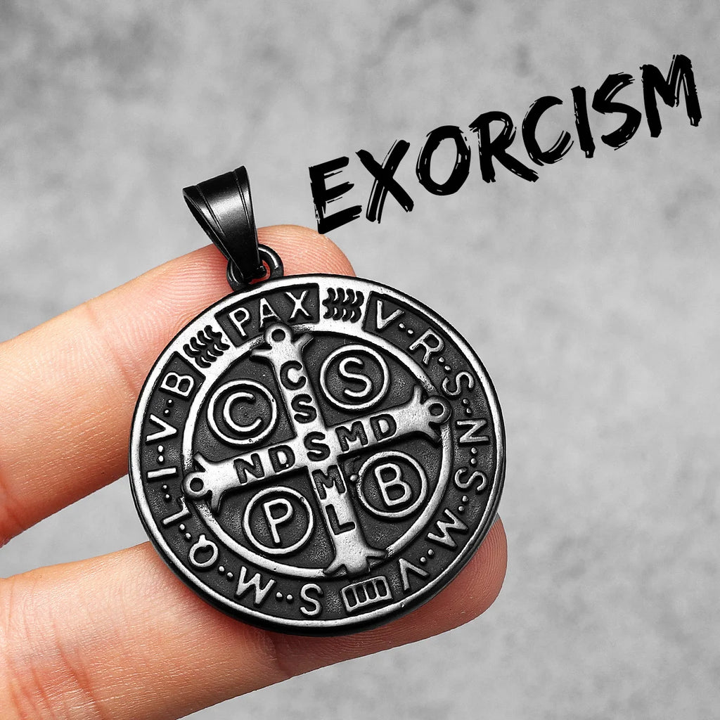 St. Benedict Pendant Necklace — Stainless Steel