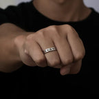 Unisex Smooth Cuban Link Ring, Matching Couple Hip Hop Jewelry, Perfect Gift for Rapper & Lover
