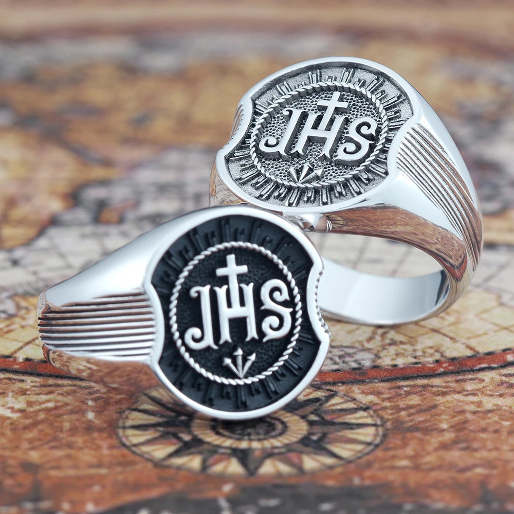 Jesus Christ Christian Ring — 925 Silver