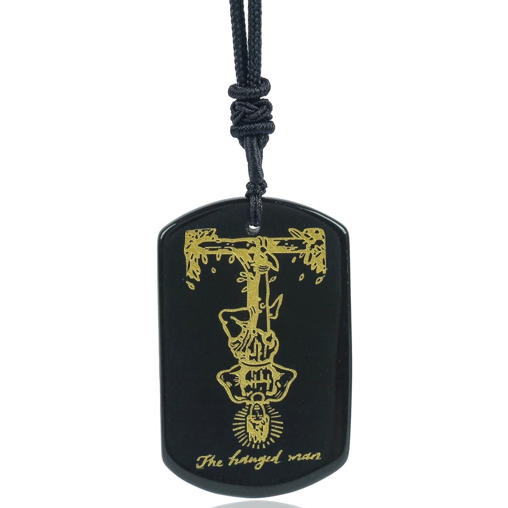 Tarot Black Pendant Necklace