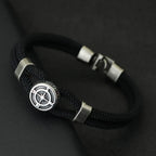 New Compass Braslet Viking Nautical Rope Braslet Fashion Mens Bracelet Antique Pulsera Hombre Armband Herren Wrap