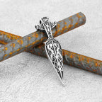 Viking Sword Spear Stainless Steel Pendant Necklace Men's Scandinavian Pirate Amulet Necklace Fashion Jewelry Gift