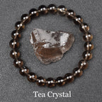 Natural Black Agates Beads Bracelet Women Men Genuine Black Onyx Natural Stone 6mm 8mm Smooth Round Beads Lucky Energy Jewelry