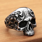 New Creative Stainless Steel Viking Warrior Double Axe Ring for Men Fashion Punk Hip Hop Party Jewelry