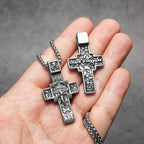 Jesus Cross Pendant Necklace — Stainless Steel