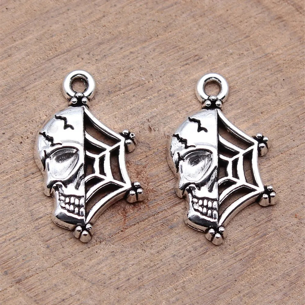 Boho Spider Web Charms Pendant Female Jewelry Bulk Cheapest Items
