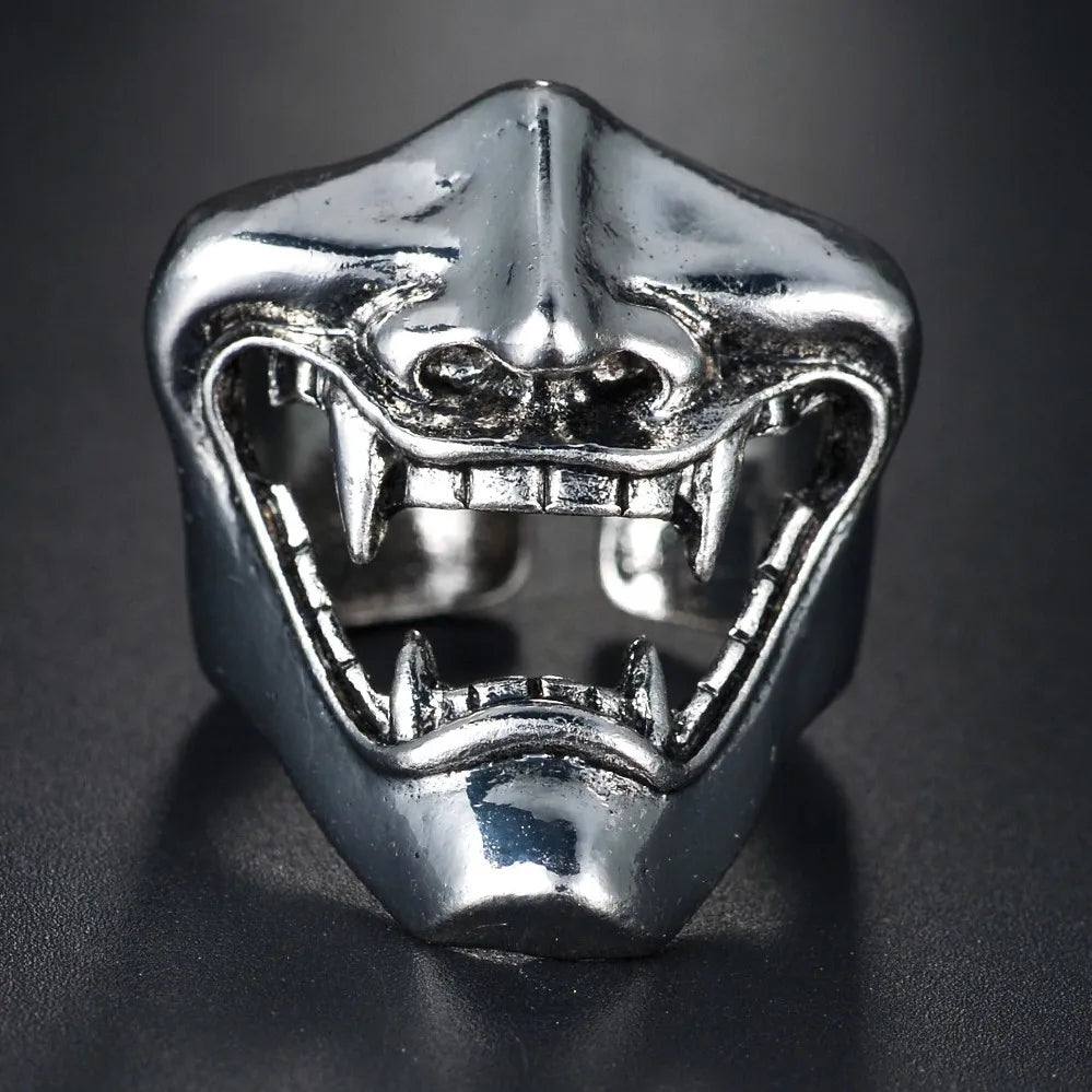 New Design Skull Crow Skull Ring Woodpecker Bird Men's Ring Punk Stylish Jewelry