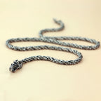 Vintage 925 Thai Silver Necklace Men's Faucet Style Design Sterling Silver Necklace Men's Fashion Jewelry 5mm56cm Size