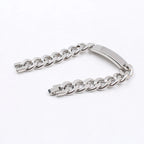 Heavy Curb Chain ID Bracelet 15mm Wide Smooth — Stainless Steel