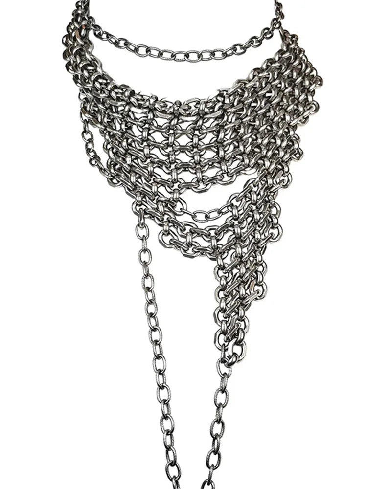 Alternative Copper Skull Thorn Choker - Jewelry Accessories for Women and Men, Spiked Pendant Necklace, Bold Unisex